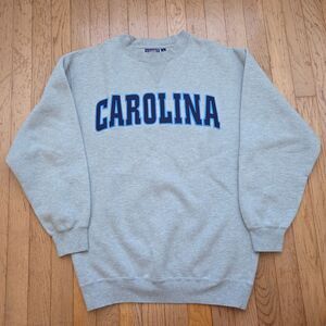 Team Edition Apparel Carolina Tar Heels Gray Sweatshirt Unisex Medium